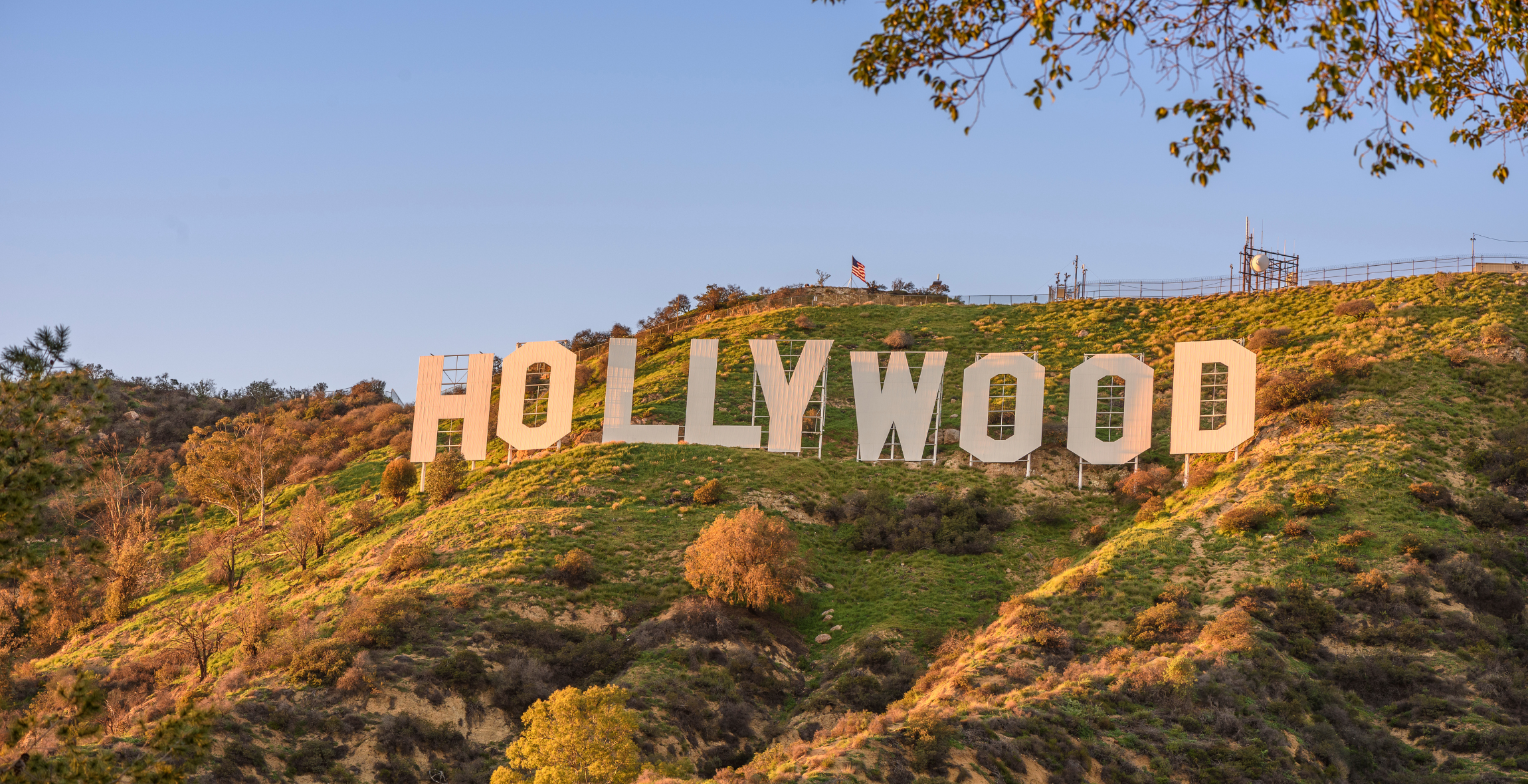 Hollywood sign in Los Angeles, California 