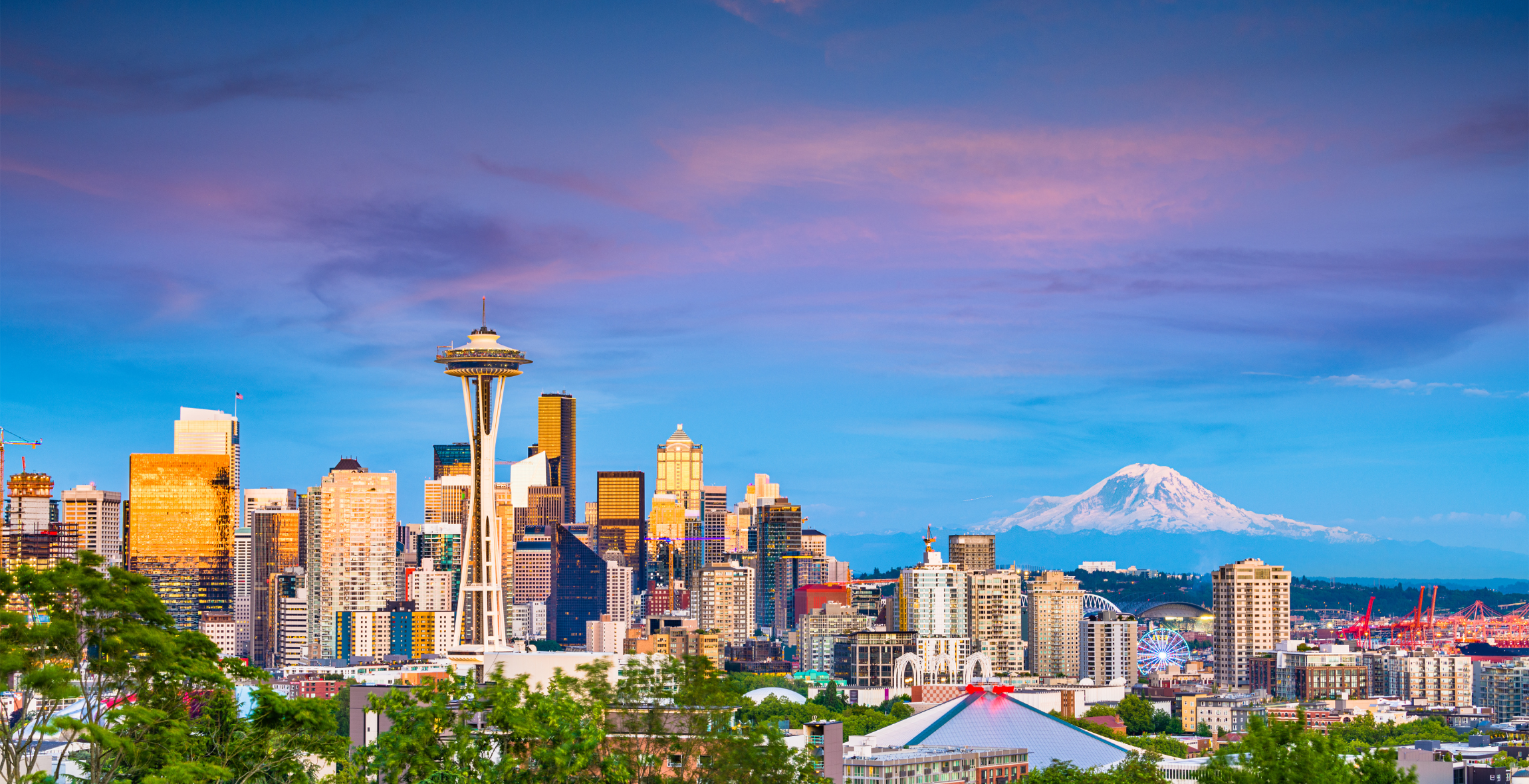 Skyline of seattle, washington, united states of america